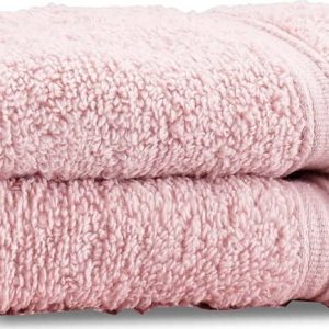 Světle růžové froté bavlněné ručníky v sadě 2 ks 30x30 cm Zero Twist – Catherine Lansfield