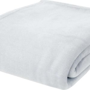 Světle šedá deka z mikroplyše 130x170 cm Raschel Velvet – Catherine Lansfield