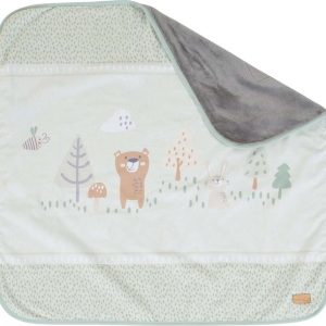 Světle zelená dětská deka z mikroplyše 80x80 cm Woodland Buddies – Roba