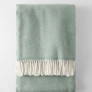 Světle zelený pléd s podílem bavlny Euromant Skyline