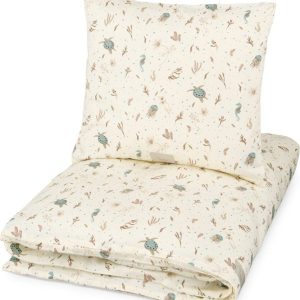 Světle žluté dětské povlečení do postýlky z Bio bavlny 70x100 cm Sea Garden – Cam Cam Copenhagen