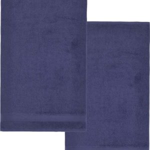 Tmavě modré froté bavlněné osušky v sadě 2 ks 90x140 cm Anti-Bacterial – Catherine Lansfield