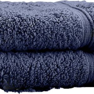 Tmavě modré froté bavlněné ručníky v sadě 2 ks 30x30 cm Zero Twist – Catherine Lansfield