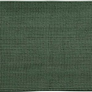 Tmavě zelená koupelnová předložka 50x80 cm Bobble – Catherine Lansfield
