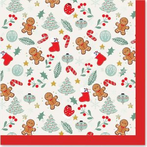 Ubrousky v sadě 20 ks 33x33 cm Cookie – Homéa