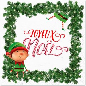 Ubrousky v sadě 20 ks 33x33 cm Prankster Elf – Homéa