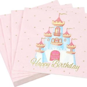 Ubrousky v sadě 20 ks 33x33 cm Princess Horse – Homéa