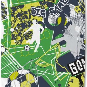 Zelená dětská sametová plážová osuška 75x150 cm Goaltime – Good Morning