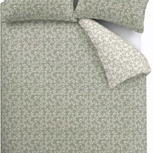 Zelené bavlněné povlečení na dvoulůžko 200x200 cm Shadow Leaves – Bianca