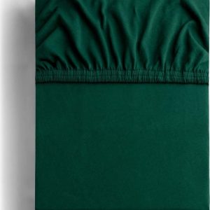 Zelené napínací prostěradlo jersey 180x200 cm Amber – Restilo