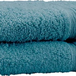 Zelenomodré froté bavlněné ručníky v sadě 2 ks 30x30 cm Zero Twist – Catherine Lansfield