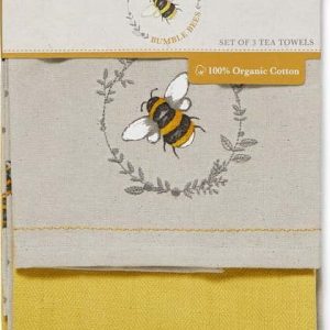 Bavlněné utěrky v sadě 3 ks 45x65 cm Bumble Bees – Cooksmart ®