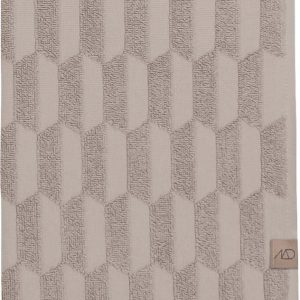 Béžová bavlněná osuška 70x133 cm Geo – Mette Ditmer Denmark