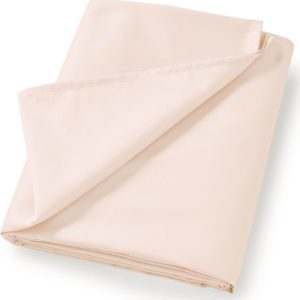 Béžové prostěradlo z bavlněného saténu 275x275 cm Cotton Sateen – Bianca