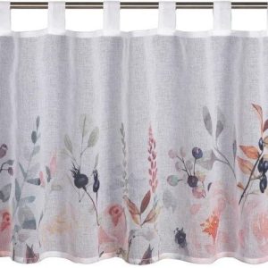 Bílá záclona 135x45 cm Floral – Sehlbach