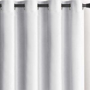 Bílý sametový dimout závěs 140x270 cm Eyelets – Restilo