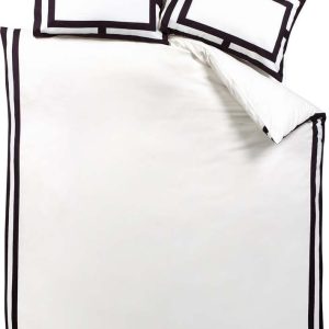 Černobílé povlečení na jednolůžko 135x200 cm Mono Panel – Catherine Lansfield