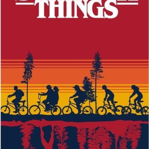 Červená bavlněná dětská osuška 70x140 cm Stranger Things – Jerry Fabrics