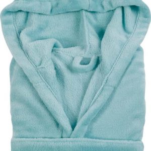 Dětský tyrkysový mikroplyšový župan Tiseco Home Studio