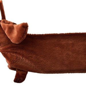 Hnědý termofor z mikroplyše 850 ml Dachshund – Sass & Belle