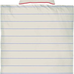 Modro-béžové povlečení na jednolůžko z bavlněného saténu 140x200 cm Align – Mette Ditmer Denmark