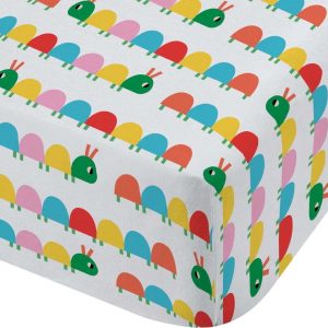 Napínací dětské prostěradlo na jednolůžko 90x190 cm Curious Caterpillar – Catherine Lansfield