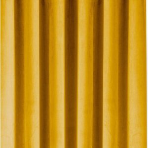 Sametový dimout závěs v hořčicové barvě 530x175 cm Velto – Filumi
