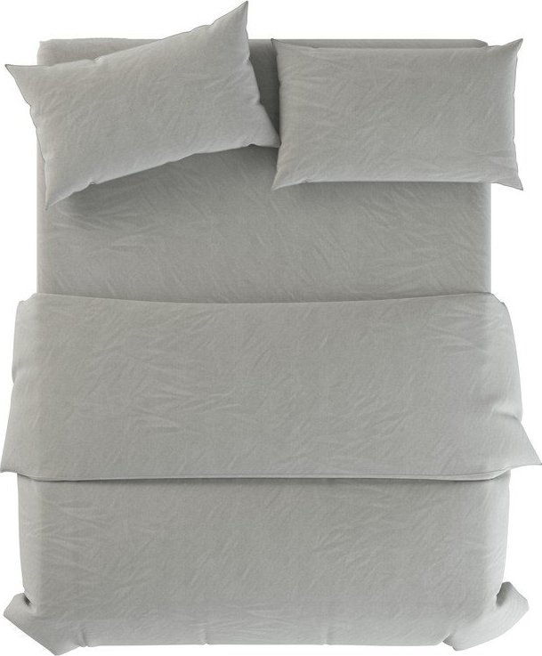 Šedozelené lněné povlečení na dvoulůžko 200x200 cm Stone – Native Natural