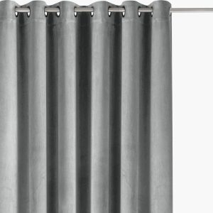 Šedý sametový dimout závěs 530x175 cm Velto – Filumi