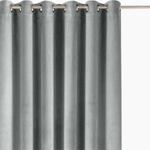 Šedý sametový dimout závěs 400x175 cm Velto – Filumi