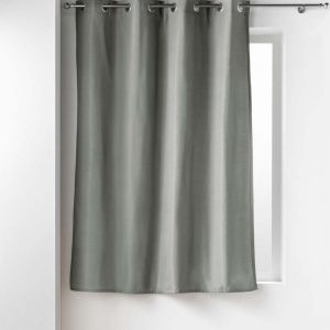 Šedý termo závěs z mikrovlákna 135x180 cm Micropolar – douceur d'intérieur