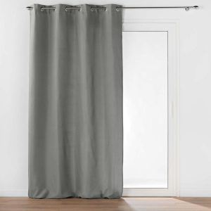 Šedý termo závěs z mikrovlákna 135x260 cm Micropolar – douceur d'intérieur