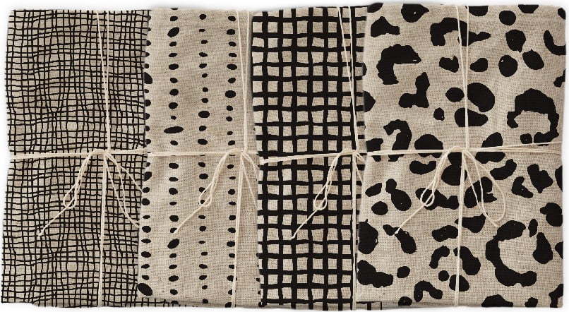 Textilní ubrousky v sadě 4 ks 43x43 cm Leopard – Really Nice Things