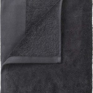 Tmavě šedé froté bavlněné ručníky v sadě 4 ks 30x30 cm Riva – Blomus