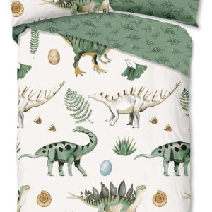 Zelené/béžové bavlněné dětské povlečení na jednolůžko 140x200 cm Gabi – Good Morning