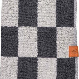 Antracitové/béžové froté ručníky v sadě 2 ks z bio bavlny 40x55 cm Retro – Mette Ditmer Denmark