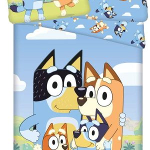Bavlněné dětské povlečení na jednolůžko 140x200 cm Bluey – Jerry Fabrics