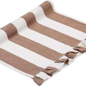 Běhoun na stůl s příměsí lnu 50x150 cm Maura – Kave Home