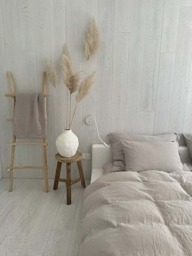 Béžové mušelínové povlečení na jednolůžko 135x200 cm Plain Muslin – Butter Kings