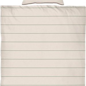 Béžové povlečení na jednolůžko z bavlněného saténu 140x200 cm Align – Mette Ditmer Denmark