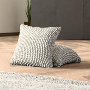 Bielastické potahy COSTINA smetanová povlaky na polštářky 2 ks ( 40 x 40 cm)