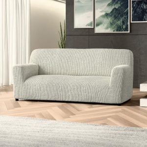 Bielastické potahy COSTINA smetanová trojkřeslo (š. 170 - 220 cm)