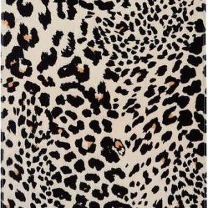 Černo-béžová bavlněná plážová osuška 78x200 cm Leopard – Catherine Lansfield