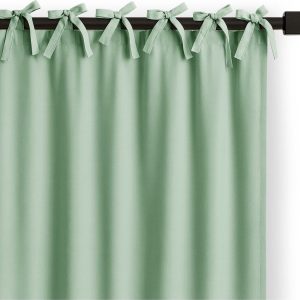 Dimout závěs v mentolové barvě 140x250 cm Carli Tie – Restilo
