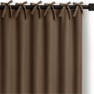 Hnědý dimout závěs 140x250 cm Carli Tie – Restilo