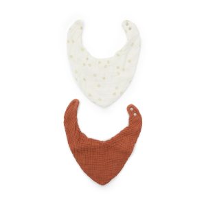 Krémové/v terakotové barvě bavlněné slintáky v sadě 2 ks Olna – Kave Home