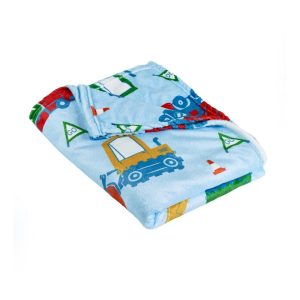 Modrá fleecová dětská deka 130x170 cm Digger Dreams – Catherine Lansfield