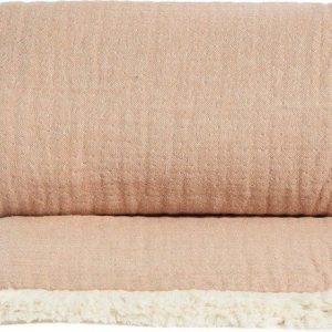Mušelínová dětská deka v lososové barvě 130x170 cm Nafine – Kave Home