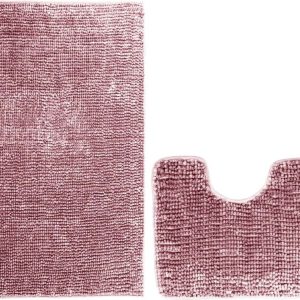 Sada 2 fialových koupelnových předložek AmeliaHome Bati