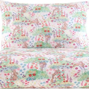 Bavlněné dětské povlečení na jednolůžko 135x200 cm Meadow Bunnies – Belle & Boo